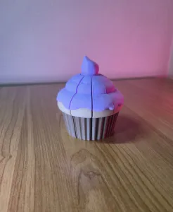 Cupcake Gravity Fidget Toy – Sliding Interlocking Design