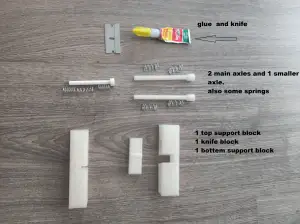 bowden tube and filament cutter
