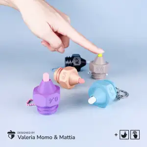 Clicker Nozzle, 0.2mm 0.4mm 0.6mm Fun Toy Keychain Clicky <3