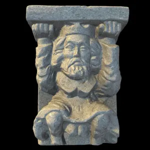 Corbel Guard - An Ancient & Weathered Stone Corbel