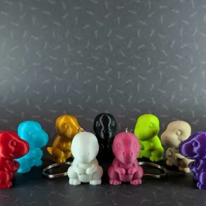 Cute Mini T-Rex + Keychain