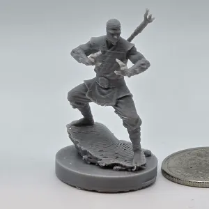 RPG Monk Miniature by CubeMe