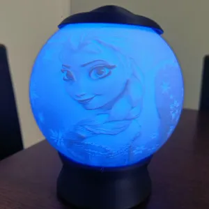 Frozen Lithophane Night Lamp