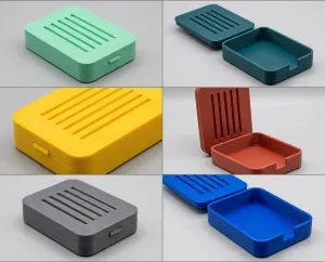 Modern Dish Soap Tray | 2-Piece Self-Draining Sink Caddy