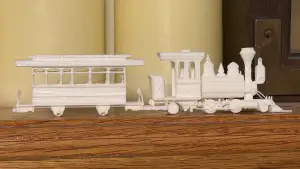 Disneys Fort Wilderness Railroad Engine and Car