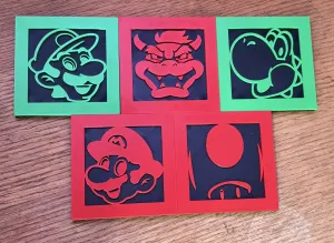 Mario Themed Coasters