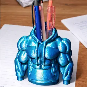 Muscular Hoodie Pen Holder