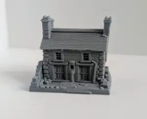 Stone Building Miniature