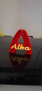 letra con nombre alba