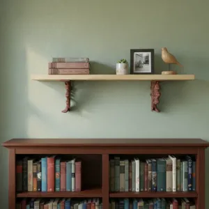 Tree Branch Shelf Bracket –Strong Decorative Mount