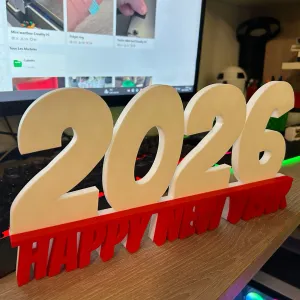 Happy new year 2026 sign