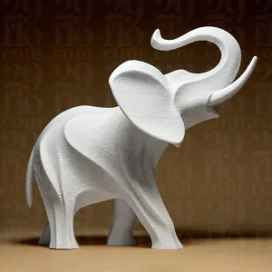 Elephant with Raised Trunk