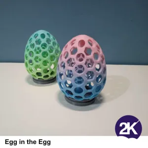 Egg in the Egg, funny decoration, no supports needed