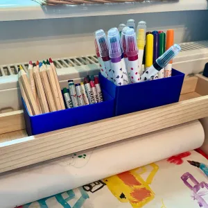 pencil holder for IKEA MÅLA paper roll holder