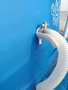 Above ground pool pipe support - bestway / intex pool