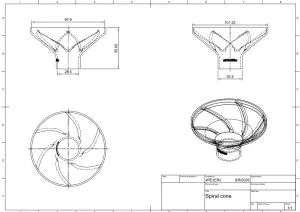spiral funnel / embudo espiral