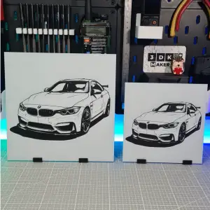 BMW M4 - Hueforge - 3 Colors