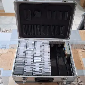 Dominion card storage organizer for briefcase