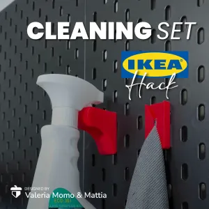 KEA Skadis Hack – Cleaning Set Holder! Pegboard idea