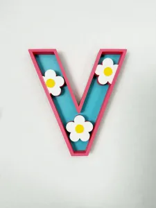 Floral Daisy Decor Letters