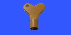 Key for Yellow Trash Bins (Triangular / 3-Sided)