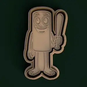 Tung Tung Tung Sahur - Italian Brainrot cookie cutter