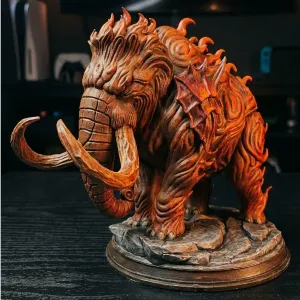 Magma Mammoth Behemoth | Fantasy Elemental Creature