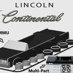 Lincoln Continental Convertible Limousine Kit Card