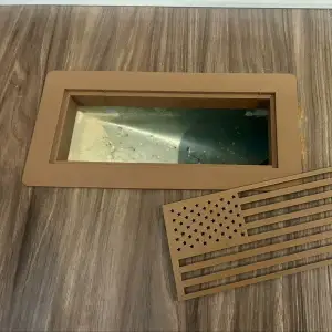 4x10 HVAC Floor Vent Cover with entertainable grill designs