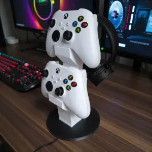 3-in-1 Gaming Stand: Dual Organizer for Controllers (Xbox/PS