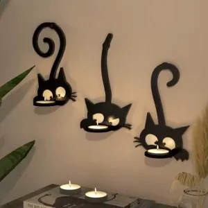 Three Wall CATS - Tea-candle holder