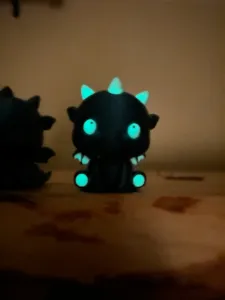 Dragon Bobblehead fuzzy multicolor