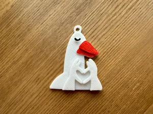 Lovely goose keychain