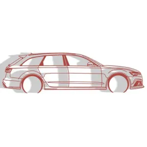 Audi RS6 c7 2015 - Silhouette Wall Decoration