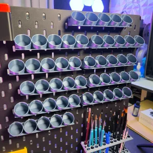 Compact 35 mm paint rack  skadis organizer