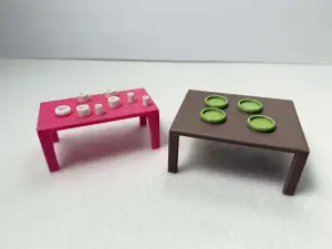 Plate Bowl Cups Dollhouse furniture