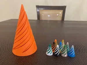 small spiral fidget cone