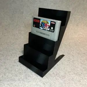 Display stand holder for 5 Nintendo SNES games