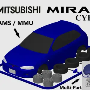 Mitsubishi Mirage Cyborg ZR (Colt CJ0) Kit Card
