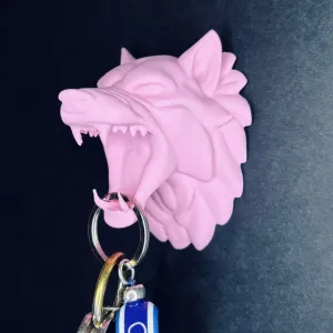 Wolf wall mounted decoration key holder organizer
