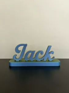 Custom Name Jack Sign – Elegant Script Name Plate