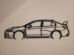 CAR ON WALL - SUBARU WRX STI