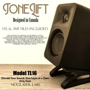 ToneLift 16 Degree Speaker Stands –Precision Tilted Monitor