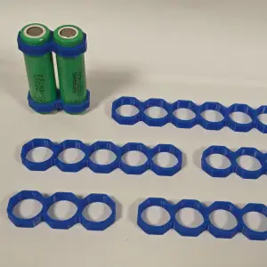 18650 Battery Spacer Strips | Octagonal (2-7 cells)