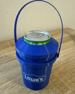 5 Gallon Bucket Can Cooler / Coozie (Snap Lid & Handle)