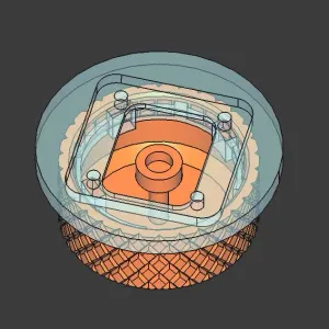 Screw-free knob for Arduino ESP32 AS5600 magnetic encoder