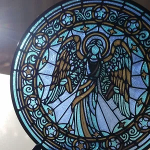 Angel Stained Glass Like PLA