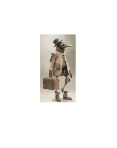 Steampunk Plague Doctor Traveler Robot