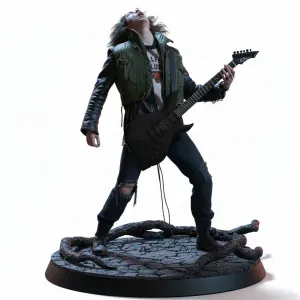 Eddie Munson Epic Rock Moment