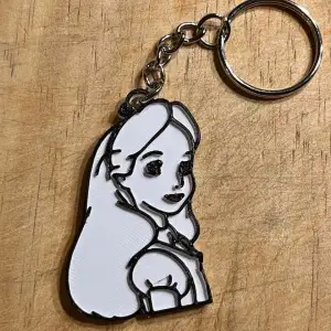 Keychain Alice in Wonderland